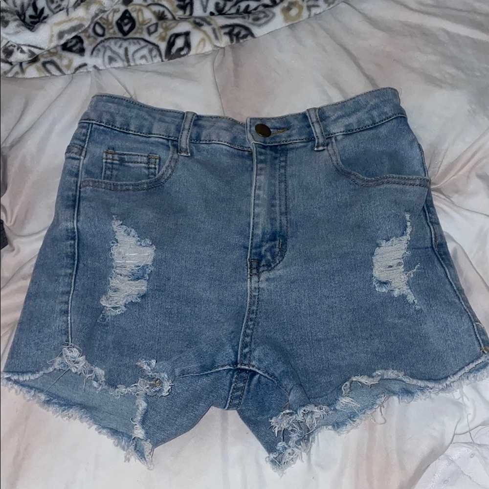 Denim Distressed Women's Shorts